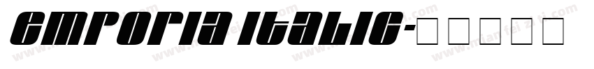 Emporia Italic字体转换